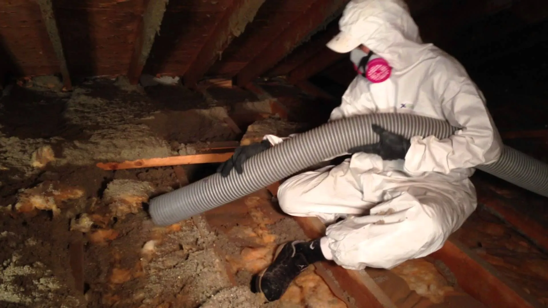 HVAC air duct cleaning and repair service demonstration